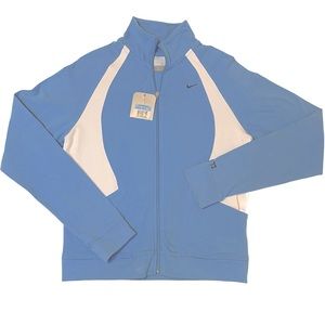 NEW Nike Women’s Track Jacket Zip Front Anniversary Size Medium Blue White